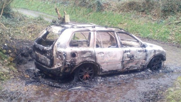 Latvian Mikus Alps, who fought in 8th battalion of Ukrainian Volunteer Army, is the man found dead in burnt-out car on British Guernsey, says the battalion