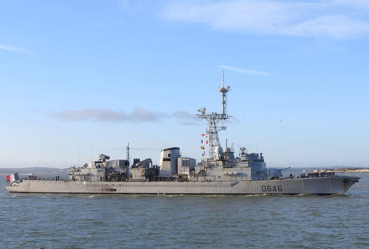 FS LATOUCHE TREVILLE arrives Portsmouth this morning   