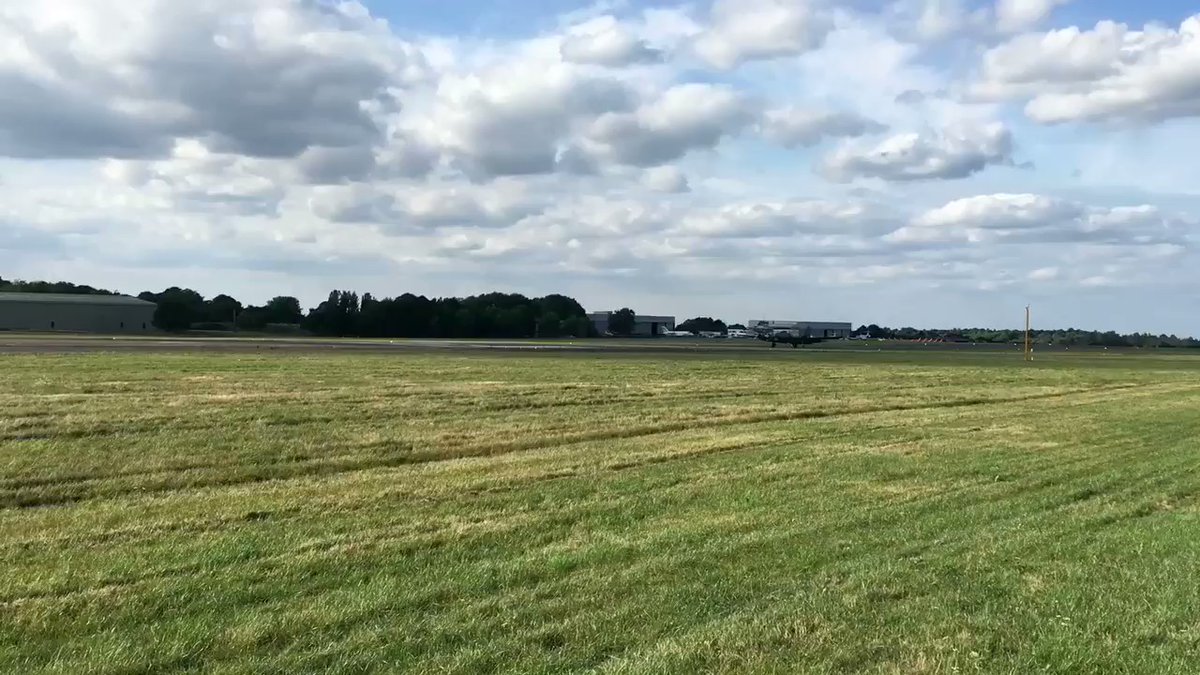 B-17 #sallyb arriving at @LBH_Airport for this weekend's #biggin18 #fof18   