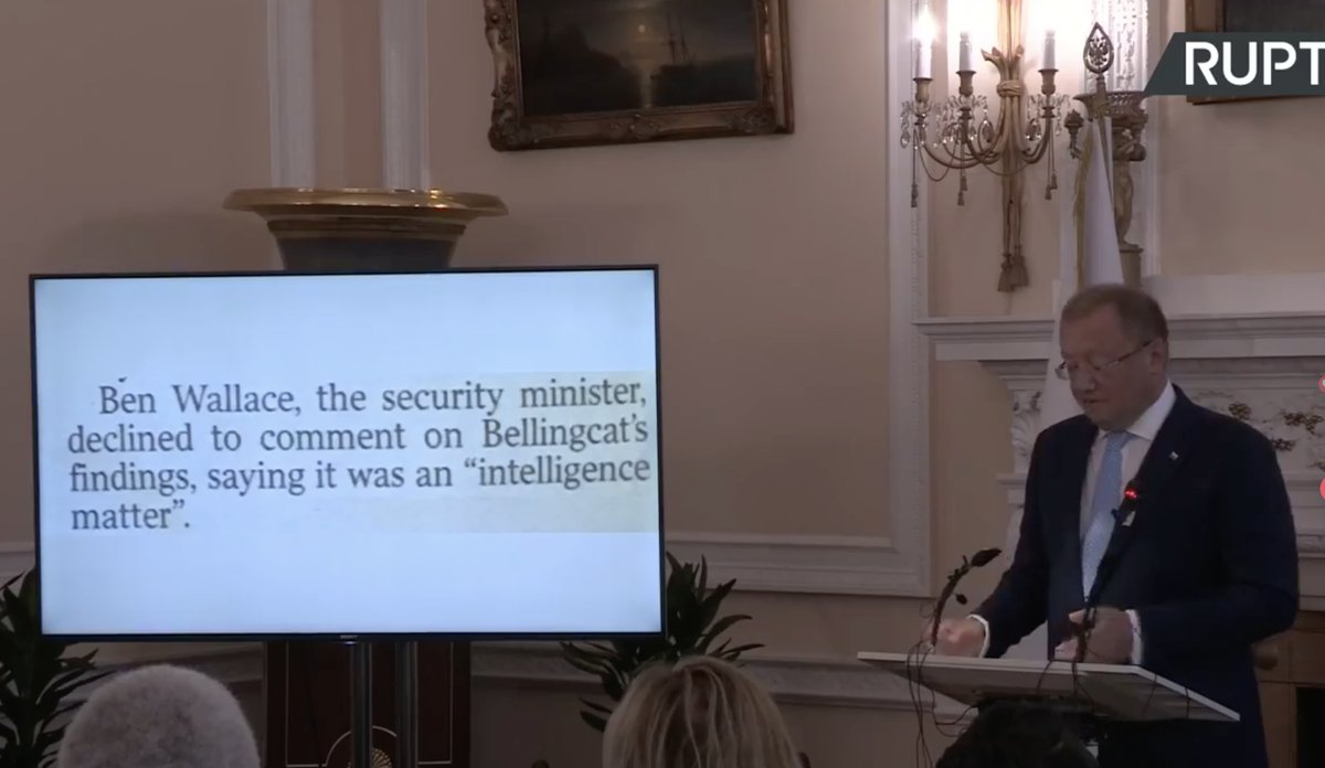 Yakovenko accuses Bellingcat of being a tool of the deep establishment in the UK.  There is obviously no evidence for this.   