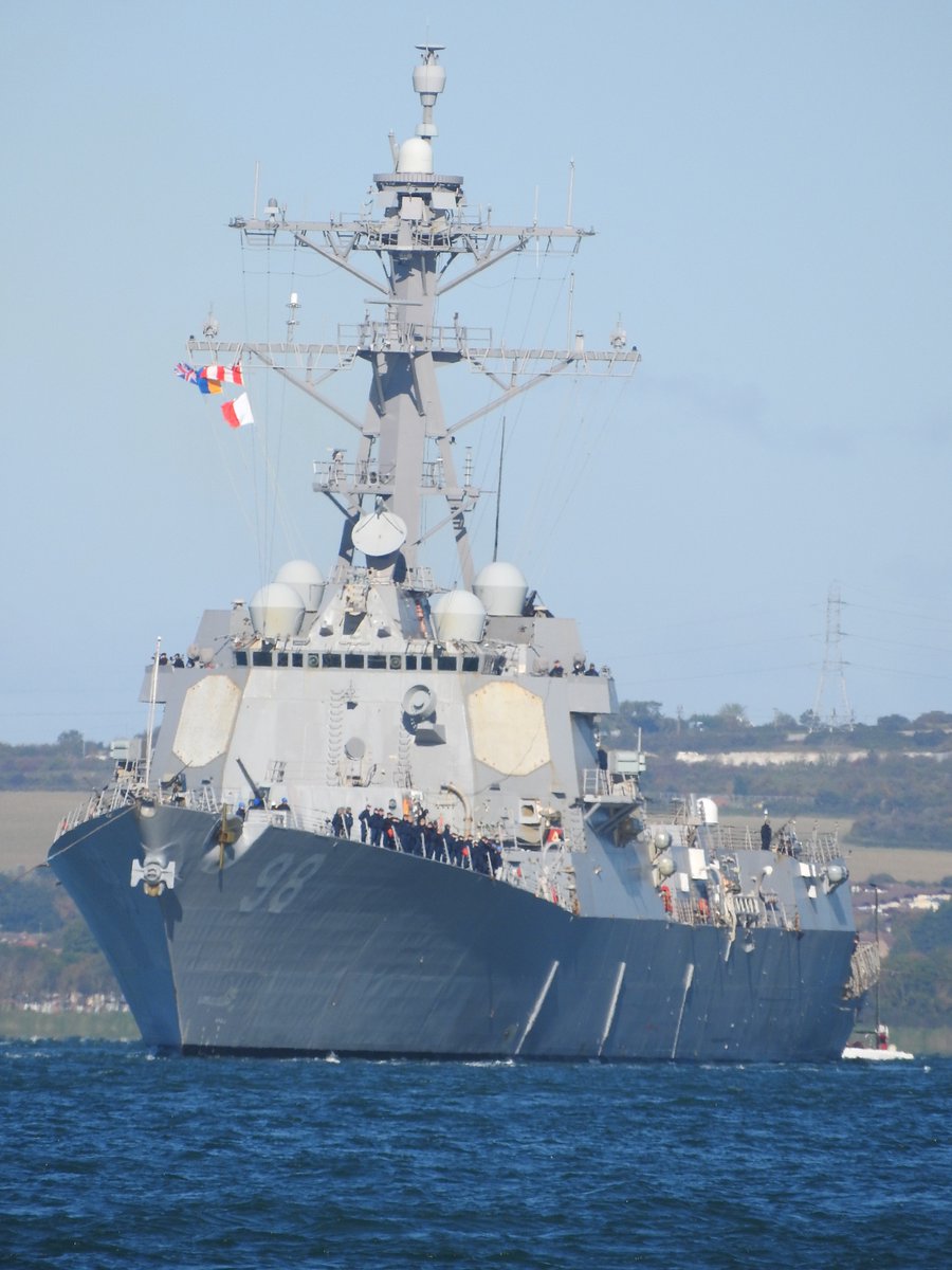 USS FORREST SHERMAN departs Portsmouth,England.