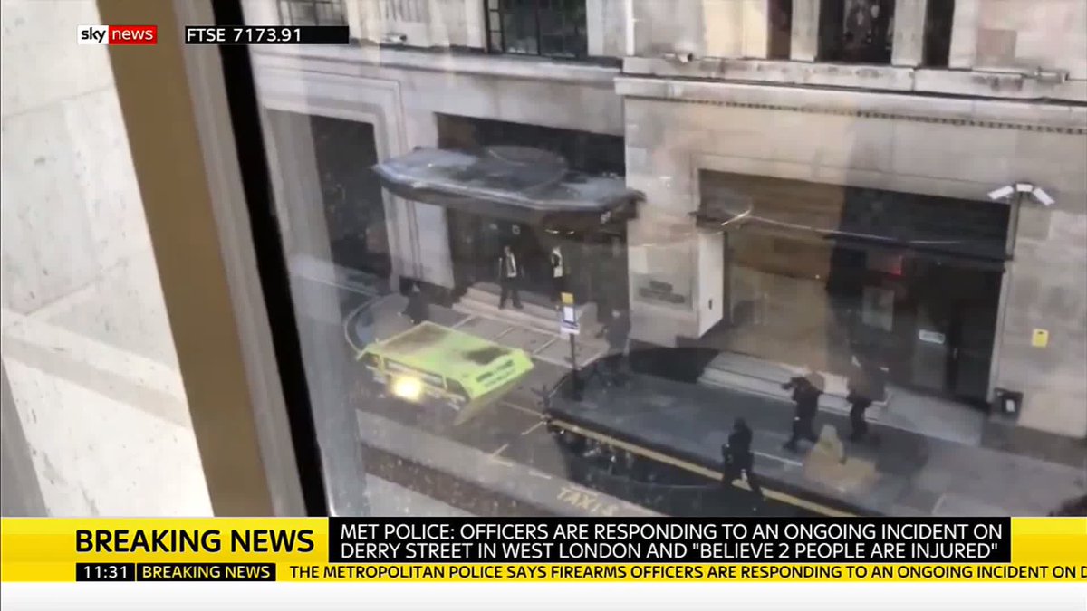 UK Media: British armed police responding to an ongoing incident at Sony Headquarter in West London, two people are believed injured   