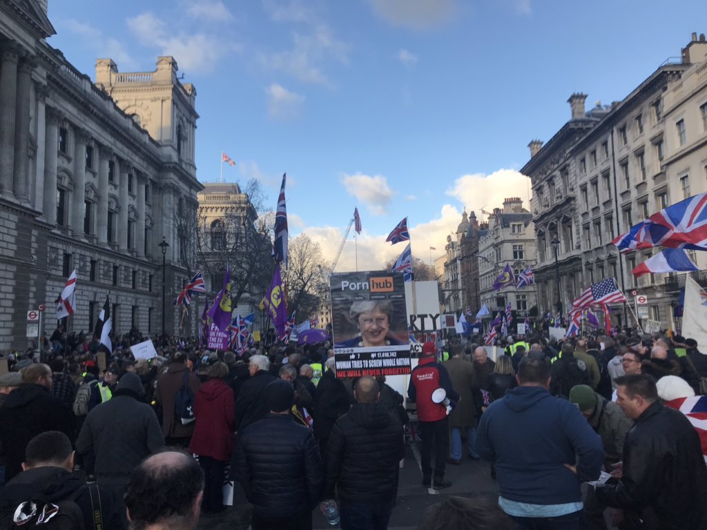 A second referendum will energise the far-right. There are about 1000 people here, at most, for an event that widely was trailed for weeks.   