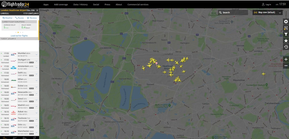 All departures suspended at London Heathrow  due to drone on runway   