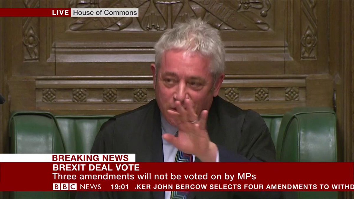 MPs begin their BrexitVote, starting with amendment by Conservative MP John Baron    