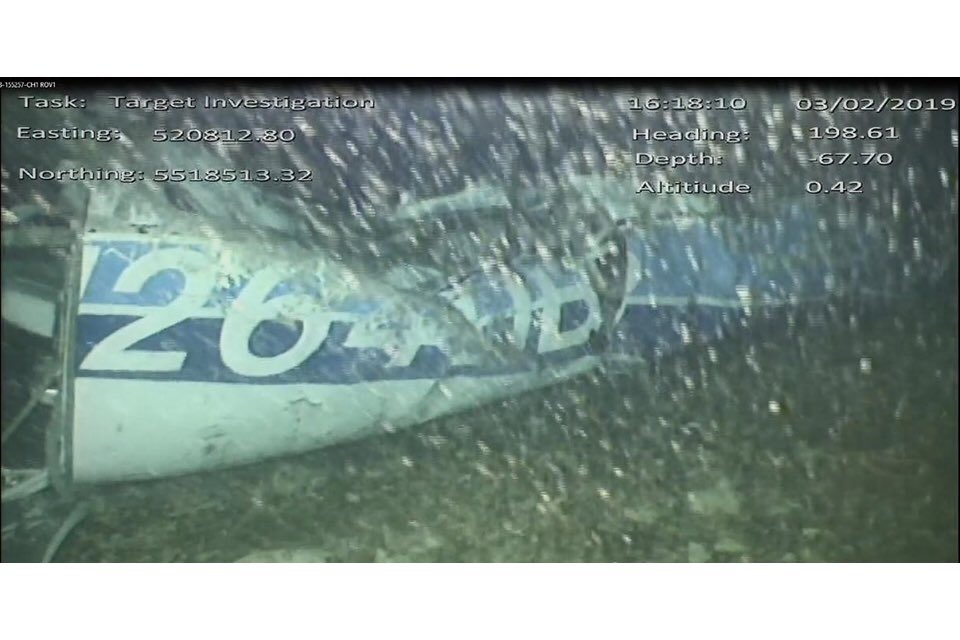 Picture of missing aircraft carrying EmilianoSala and pilot David Ibbotson on the sea bed   