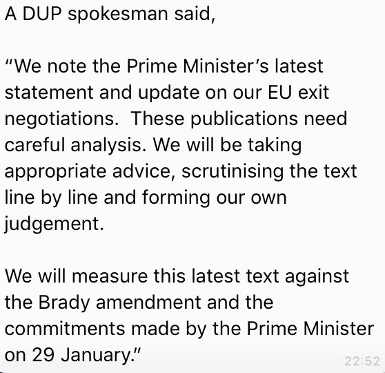 DUP: Decision tomorrow   