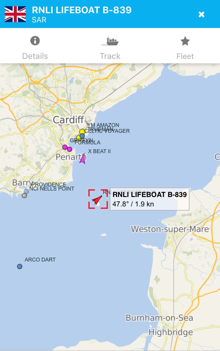 Multiple lifeboats in the Bristol Channel searching for 3 missing Russian sailors