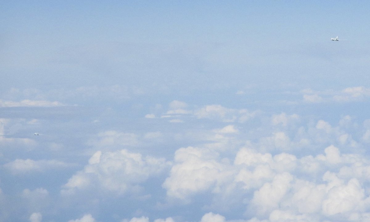 .@RoyalAirForce QRA Typhoons and a Voyager tanker scrambled to intercept 2x Russian Air Force Tu-160 Blackjack bombers in International Airspace over the North Sea