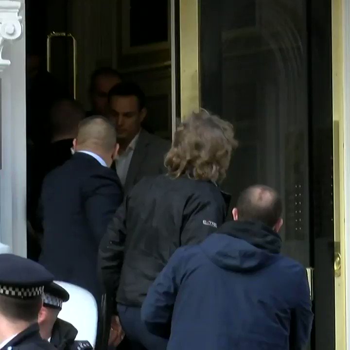 Assange removed from embassy - video   