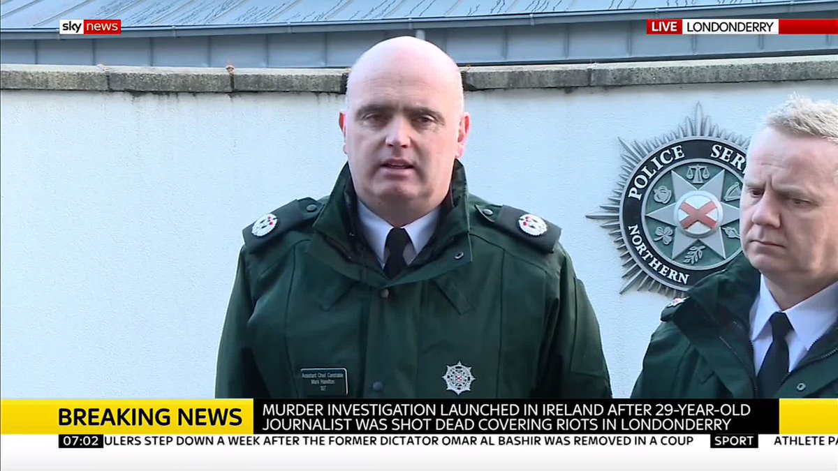 Police say they believe the new IRA is behind a Londonderry terror attack in which a journalist was shot dead.