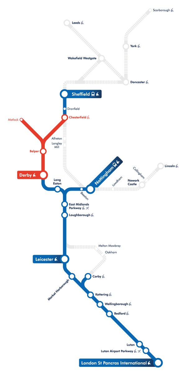 EMT: There is a fire next to the track north of Derby Station. Train services between Derby/Sheffield and Nottingham/Derby/Matlock are currently disrupted.