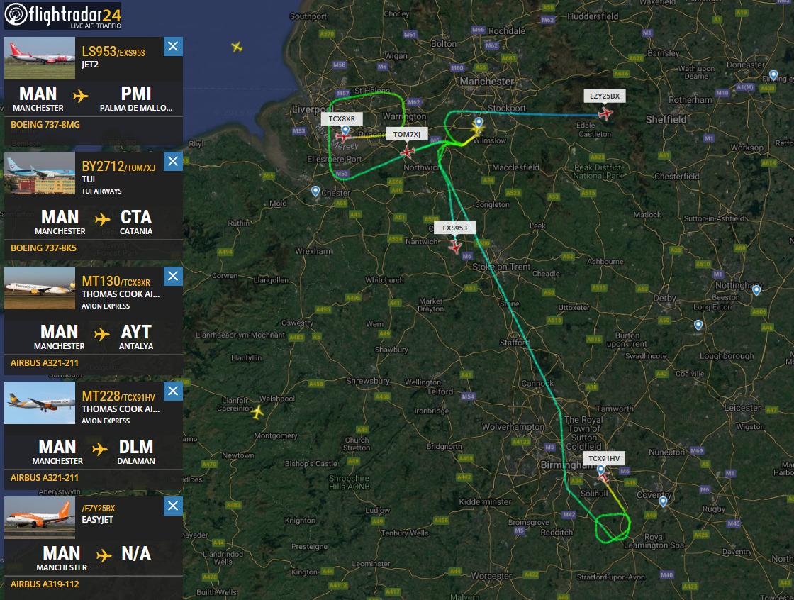 Manchester Airport (MAN) has ran out of fuel. Due to aircraft stand congestion, no arrivals until 20:00 UTC, according to Eurocontrol. Flights are diverting; some airlines are operating positioning flights to alternate airports     