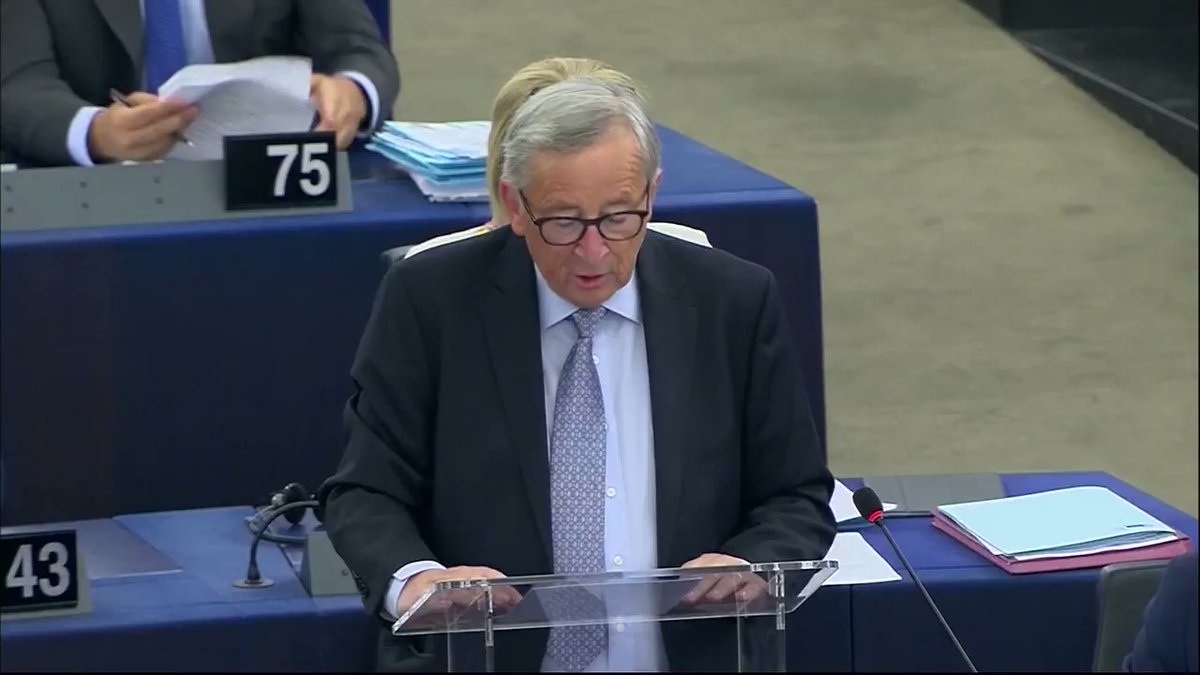 Juncker:  I have invited the British PM to offer concrete & operational Britain proposals on alternative ways that will help us reach these goals. Until such proposals are offered, I won't be able to tell you, looking at you in the eyes, that real progress has been made.