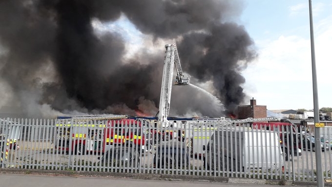 Firefighters battle massive blaze at Sussex port