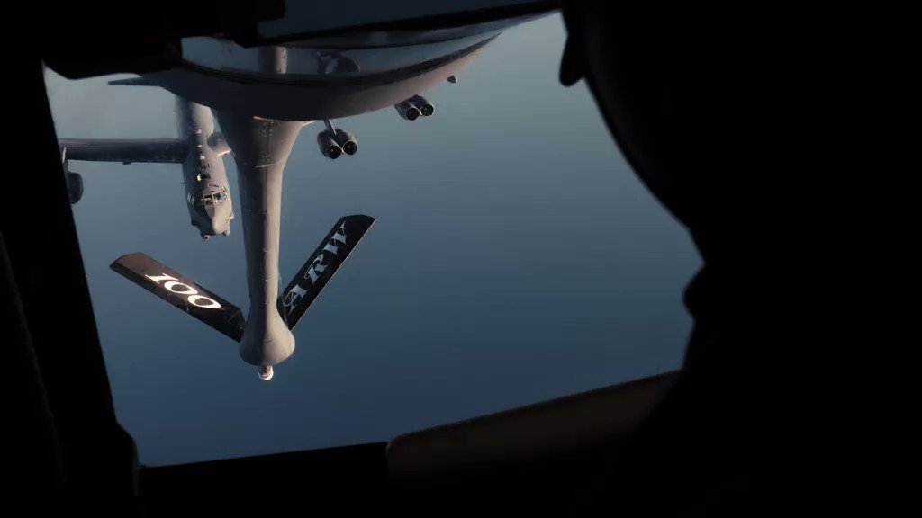 B-52 bombers recently flew missions taking off from home station to strike simulated targets in the North Sea region. @RAFMildenhall tankers provided key air refueling enabling global mobility.