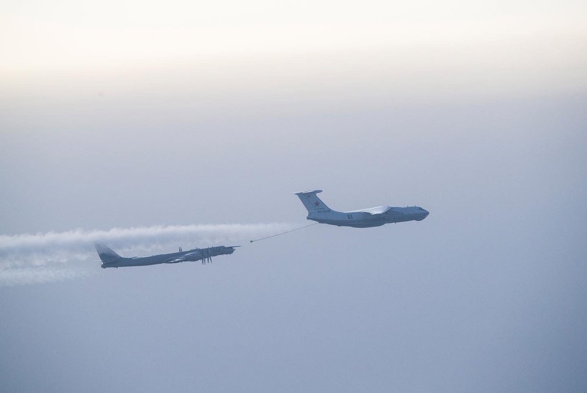 NATO fighter aircraft from Norway, the UK & the US escorted 2 groups of Russian military aircraft for a 2nd day running. The intercepts, occurring over the Barents Sea & off Scotland