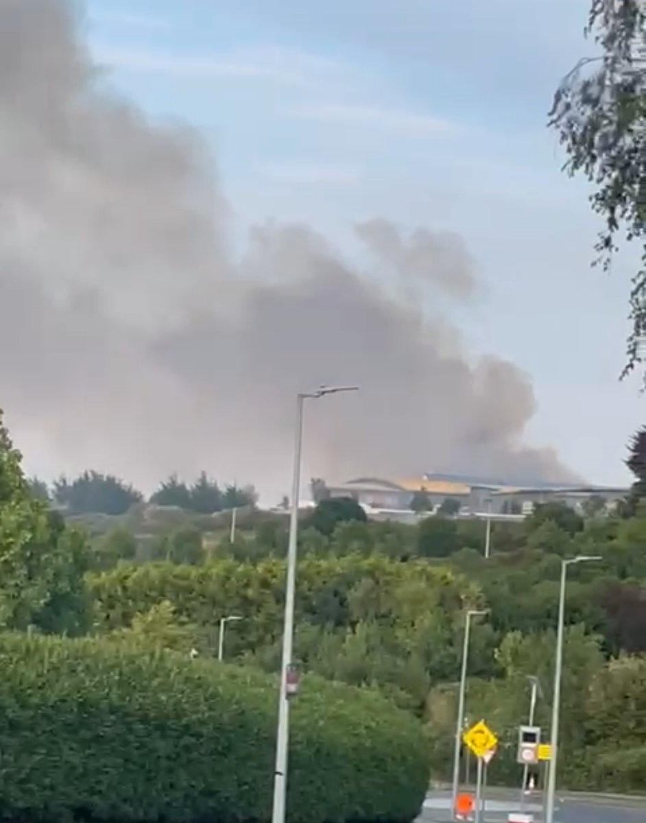 Dublin Fire Brigade:Earlier this evening firefighters from Rathfarnham and Dun Laoghaire fire stations were called to a gorse wildfire in Sandyford.  Smoke was widely visible in the area with the fire located off the Blackglen Road  fire Help prevent wildfires link