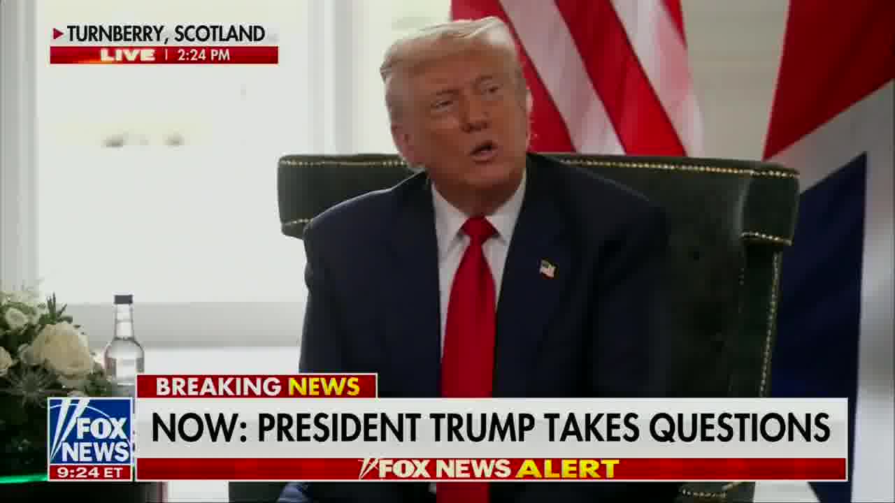 Trump on Scottish independence: I predicted what was gonna happen the last time. You remember I was opening the first course at Aberdeen and I was over here at the same time and I made a prediction. It was the day before the vote and I made it correct. I like to be correct